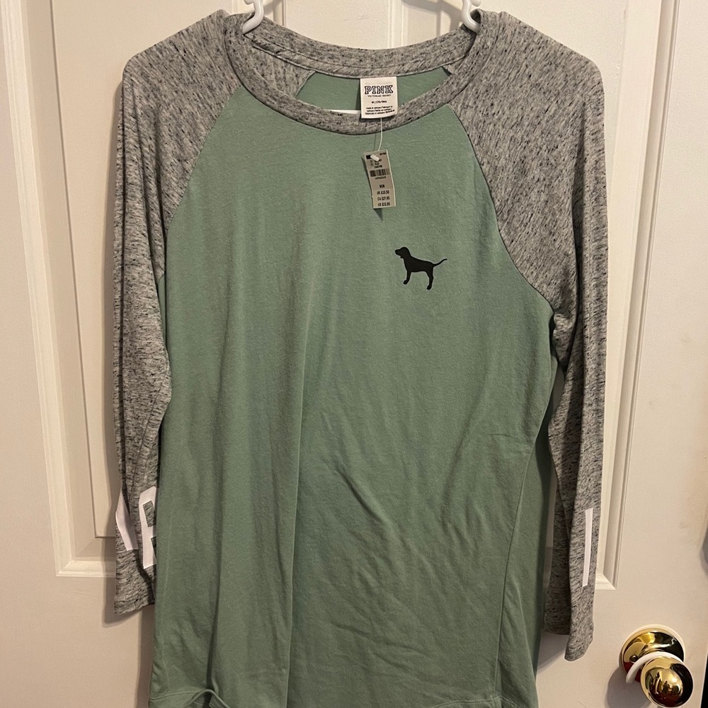 NWT PINK Mid Sleeve Top